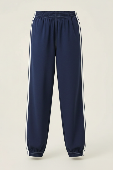 Pantalon Parachute Bleu Marine Ample Sport Enfant - Polyester - vue 3