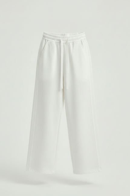 Pantalon Parachute Blanc Ample Décontracté Enfant - Molleton - vue 3