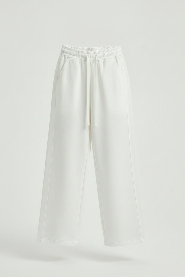 Pantalon Parachute Blanc Ample Décontracté Enfant - Molleton - vue 3