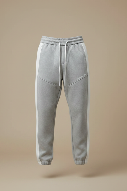 Pantalon Parachute Gris Jogging Sport Homme - Molleton - vue 3