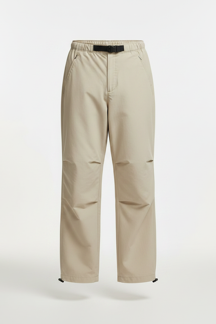 Pantalon Parachute Beige Ample Décontracté Homme Cordon - Polyester - vue 3