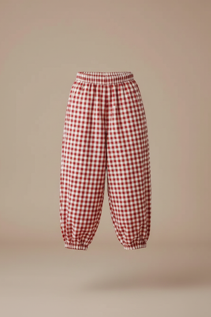 Pantalon Parachute Fille Resserré Aux Chevilles Streetwear - Imprimé Coton - vue 3