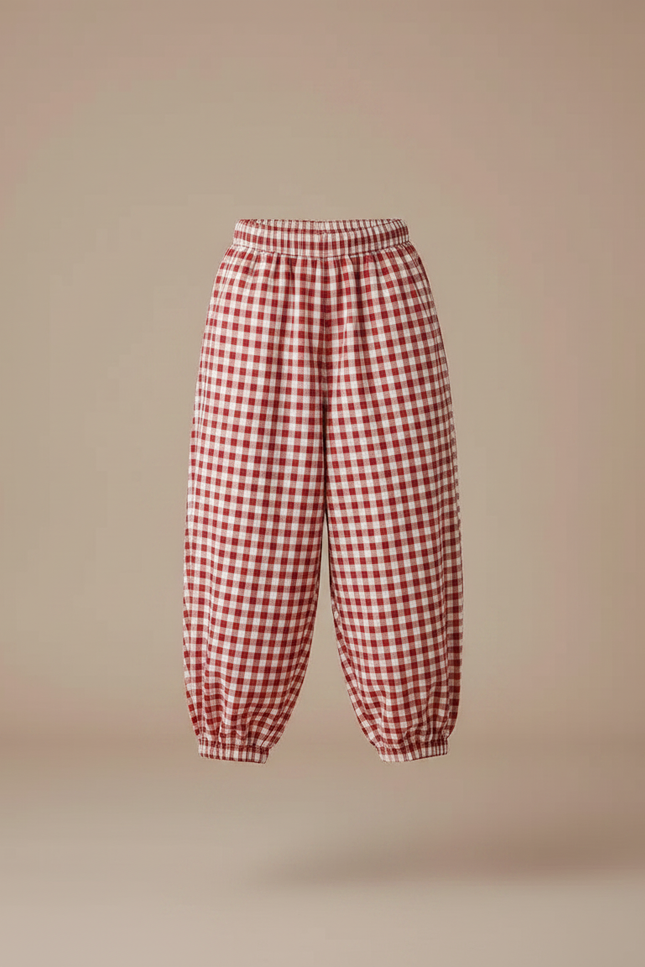Pantalon Parachute Fille Resserré Aux Chevilles Streetwear - Imprimé Coton - vue 3