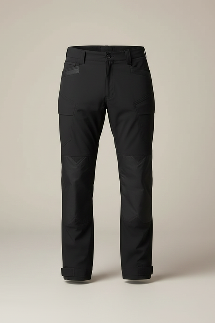 Pantalon Parachute Noir Tactique Résistant Homme Sport - Polyester - vue 3