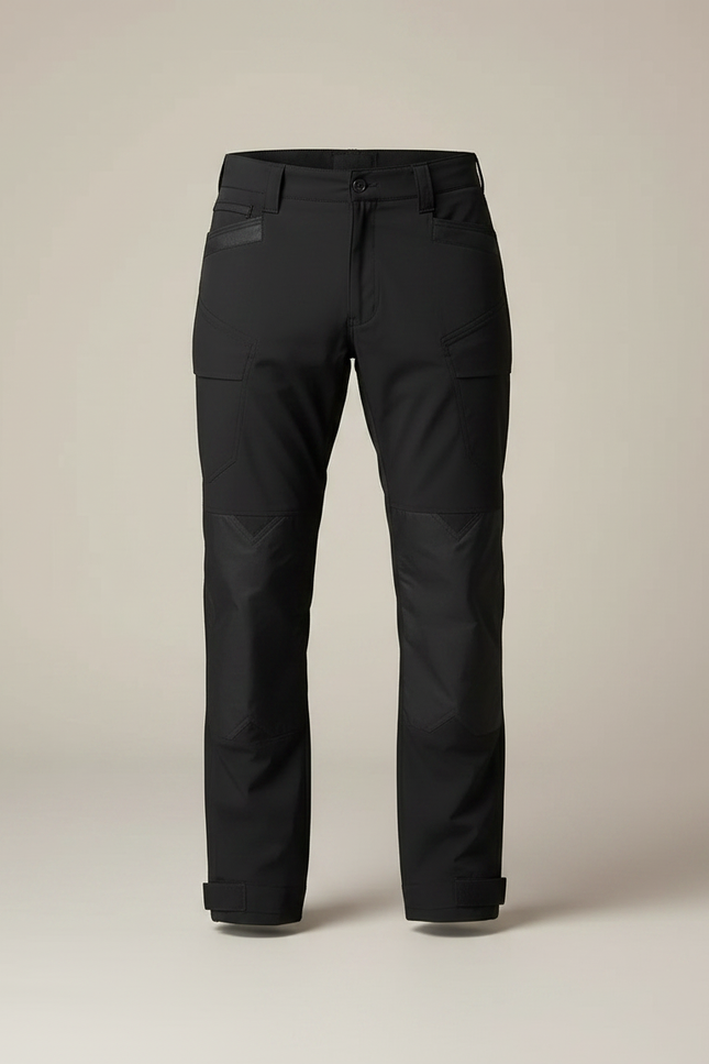 Pantalon Parachute Noir Tactique Résistant Homme Sport - Polyester - vue 3