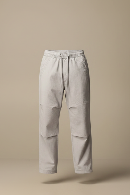 Pantalon Parachute Gris Ample Cordon Homme Streetwear - Polyester - vue 3