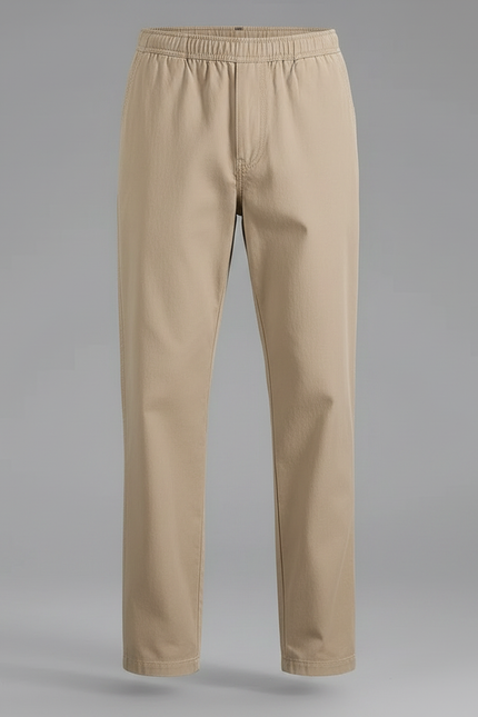 Pantalon Parachute Beige Coton Ample Décontracté Homme - vue 3