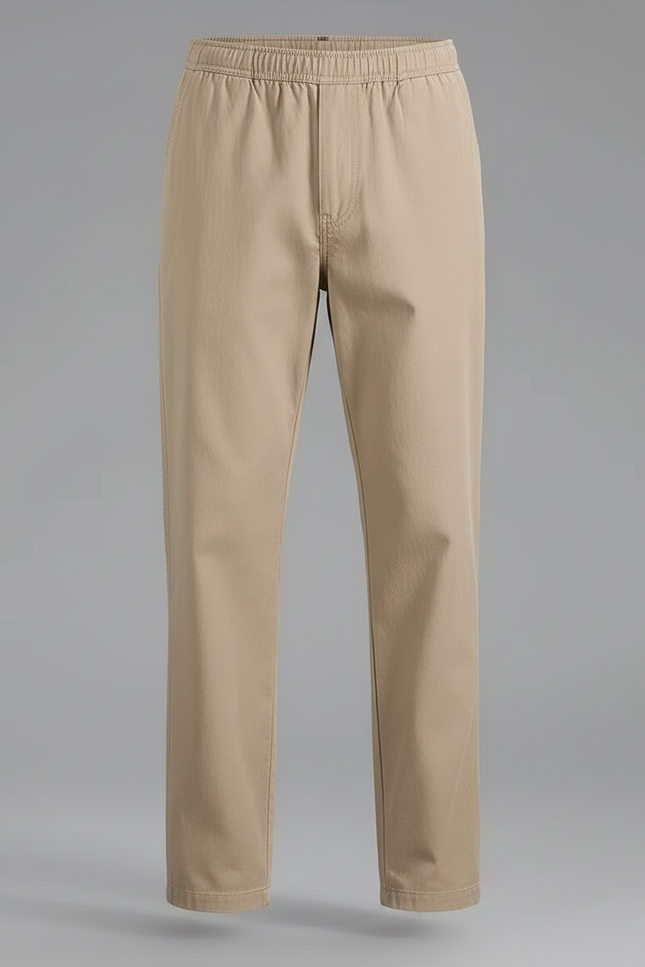 Pantalon Parachute Beige Coton Ample Décontracté Homme - vue 3