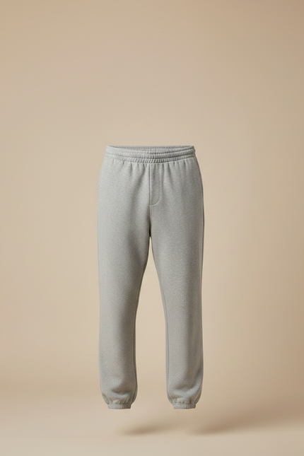 Pantalon Parachute Homme Gris Coton Ample Décontracté - Molleton - vue 3