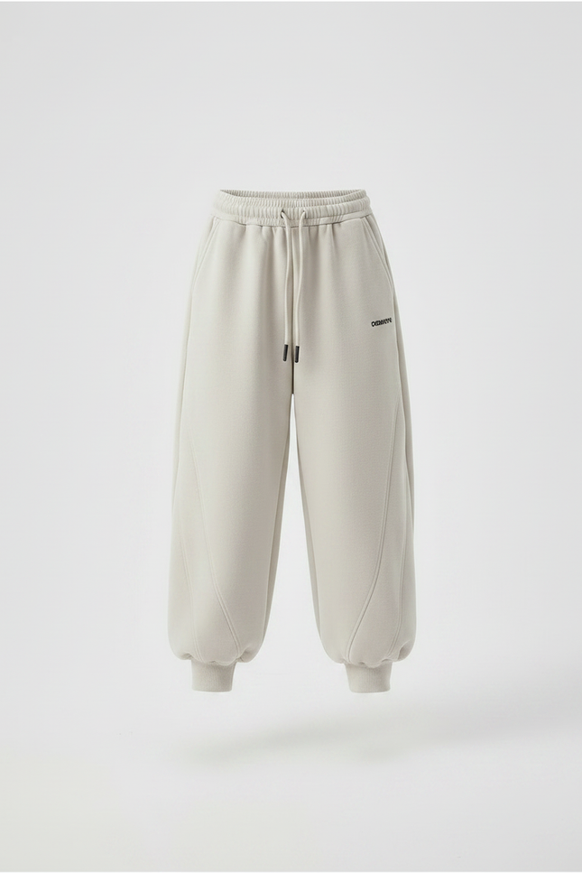 Pantalon Parachute Beige Ample Coton Confortable Fille - Molleton - vue 3