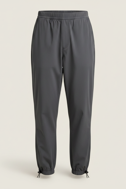 Pantalon Parachute Gris Ample Décontracté Enfant Cordon - Polyester - vue 3