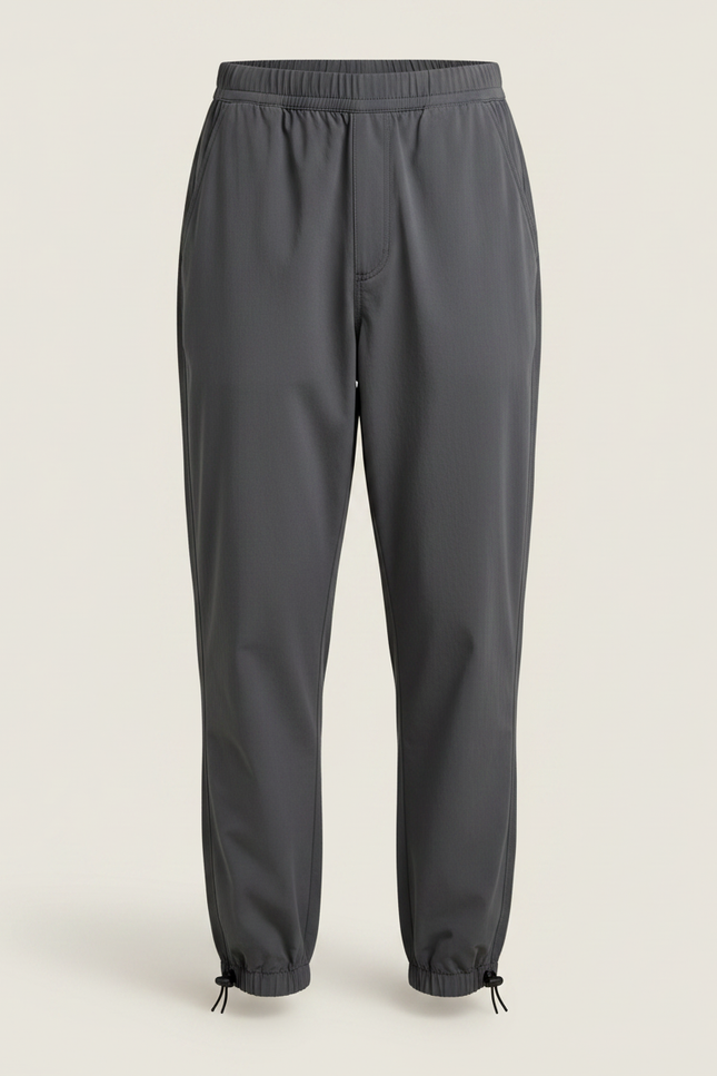 Pantalon Parachute Gris Ample Décontracté Enfant Cordon - Polyester - vue 3