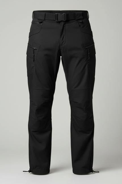 Pantalon Parachute Noir Cargo Technique Léger Homme - Polyester - vue 3
