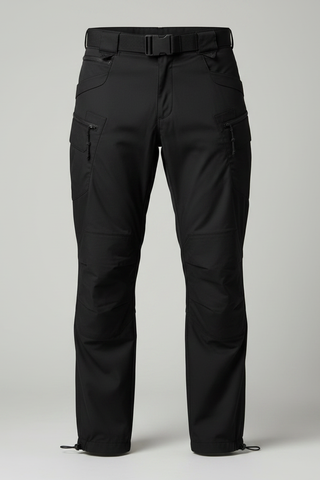 Pantalon Parachute Noir Cargo Technique Léger Homme - Polyester - vue 3
