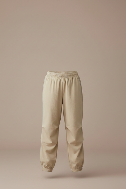 Pantalon Parachute Beige Ample Enfant Décontracté - Polyester - vue 3