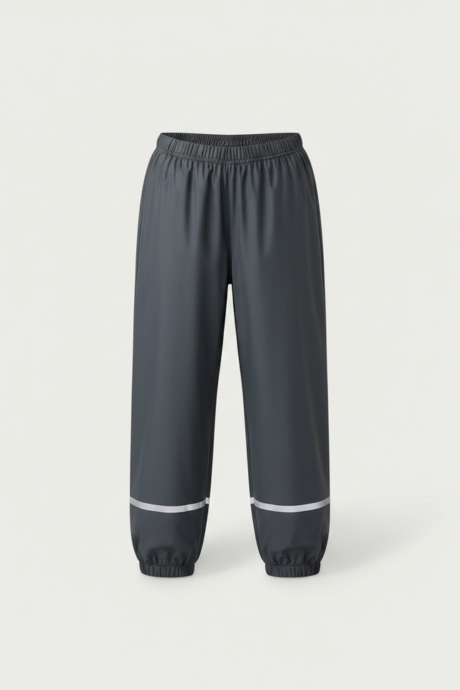 Pantalon Parachute Fille Gris Resserré Aux Chevilles Nylon Techwear - Polyester - vue 3