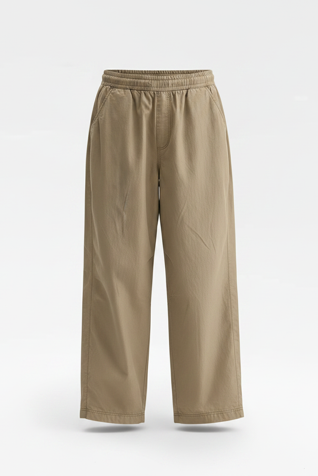 Pantalon Parachute Kaki Ample Décontracté Streetwear - Polyester - vue 3