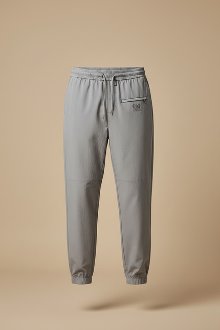 Pantalon Parachute Gris Léger Ample Sport Homme Cordon - Polyester - vue 3