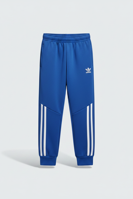 Pantalon Parachute Sportif Rayures Adidas Garçon Hiver - Bleu Molleton - vue 3