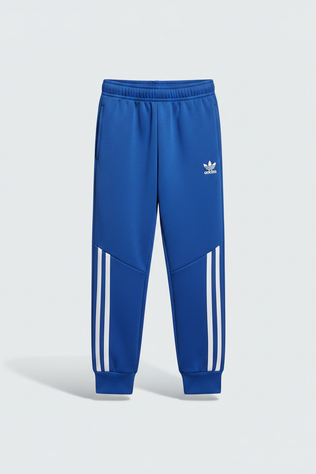 Pantalon Parachute Sportif Rayures Adidas Garçon Hiver - Bleu Molleton - vue 3