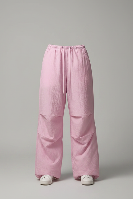 Pantalon Parachute Rose Ample Pretty Girl Fluide Décontracté - Polyester - vue 3