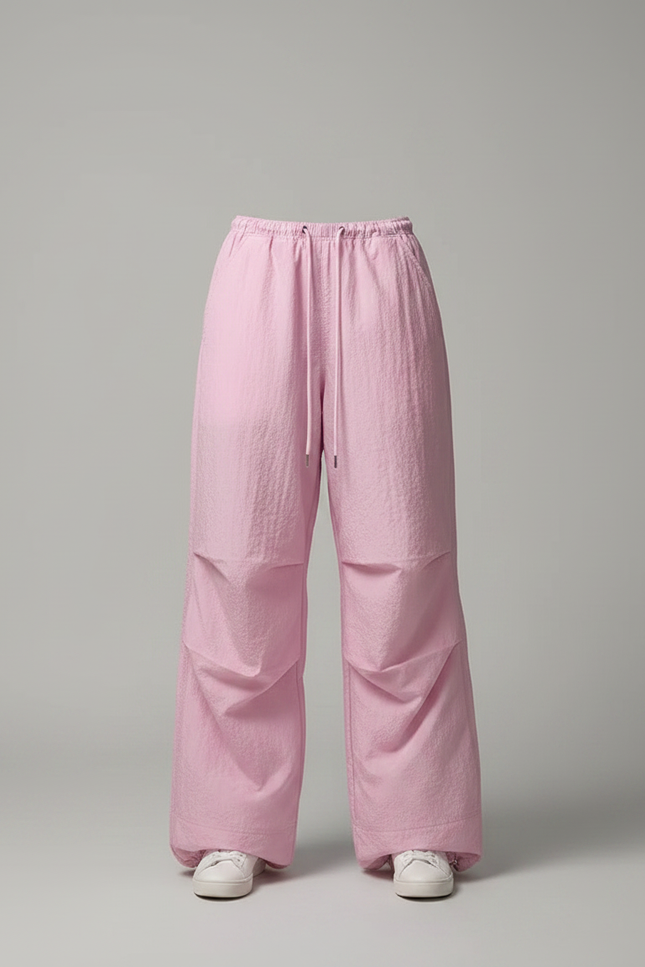 Pantalon Parachute Rose Ample Pretty Girl Fluide Décontracté - Polyester - vue 3