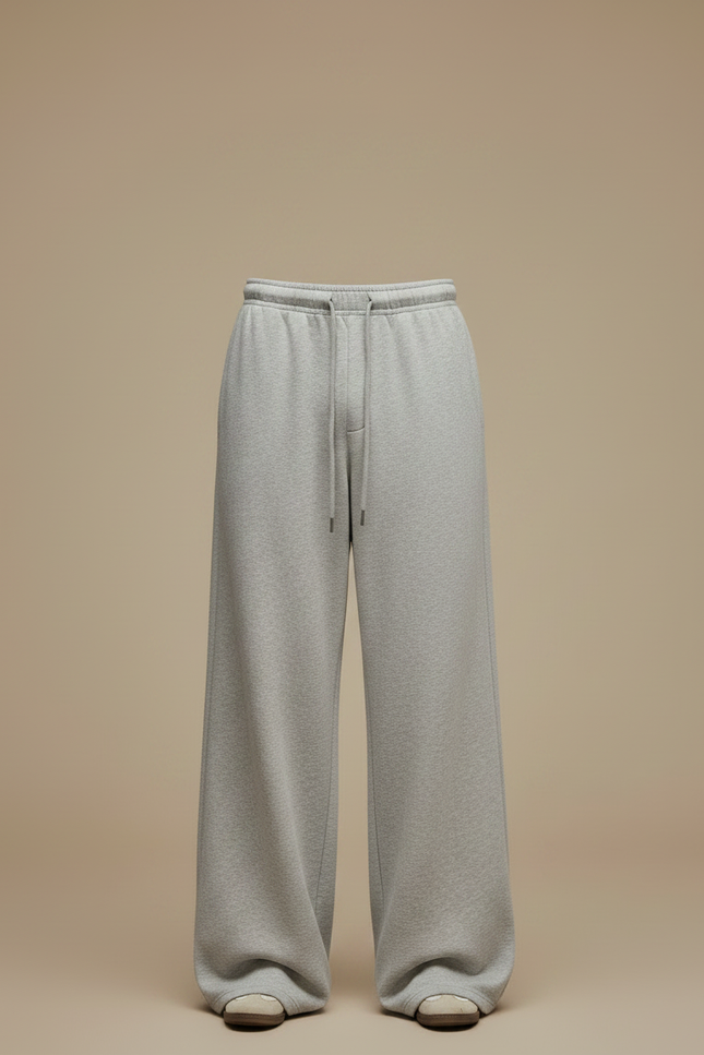 Pantalon Parachute Gris Ample Décontracté Homme Fluide - Molleton - vue 3