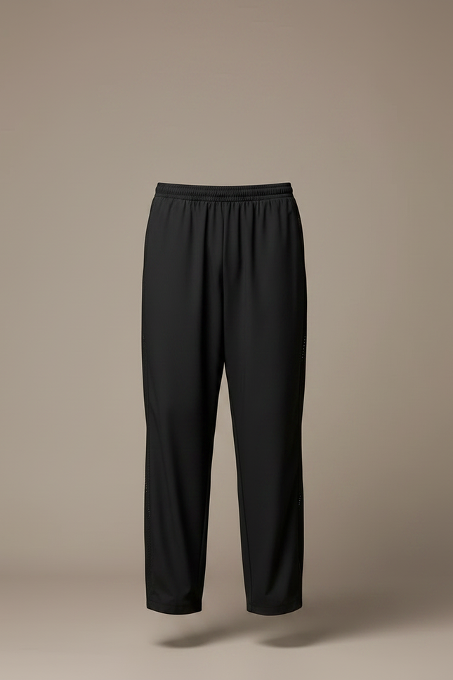 Pantalon Parachute Noir Ample Sport Maille Homme - vue 3