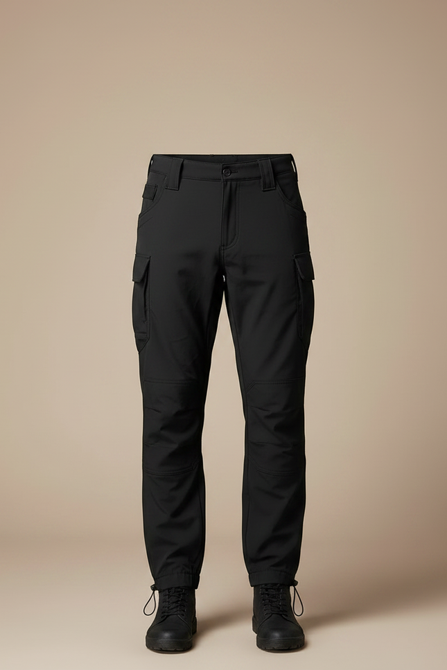 Pantalon Parachute Noir Cargo Imperméable Tactique Homme - Polyester - vue 3
