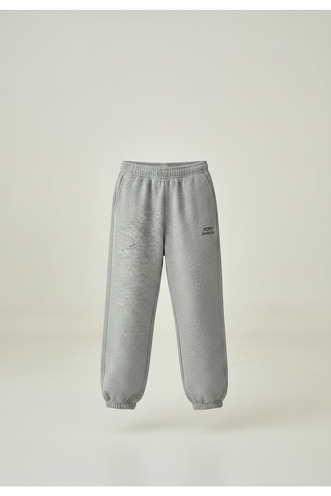 Pantalon Parachute Gris Ample Molletonné Garçon Décontracté - vue 3