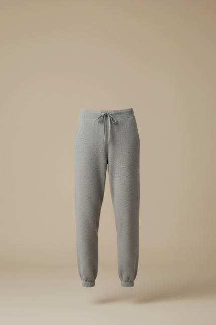 Pantalon Parachute Gris Jogger Décontracté Confortable Femme - Molleton - vue 3