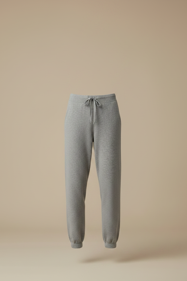 Pantalon Parachute Gris Jogger Décontracté Confortable Femme - Molleton - vue 3