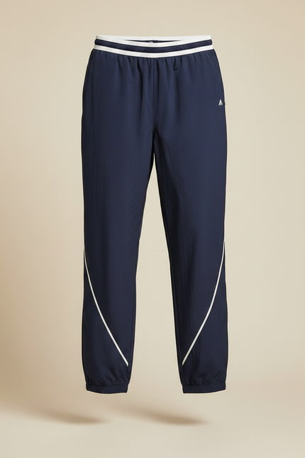 Pantalon Parachute Bleu Marine Ample Sport Homme - Polyester - vue 3
