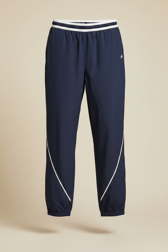 Pantalon Parachute Bleu Marine Ample Sport Homme - Polyester - vue 3