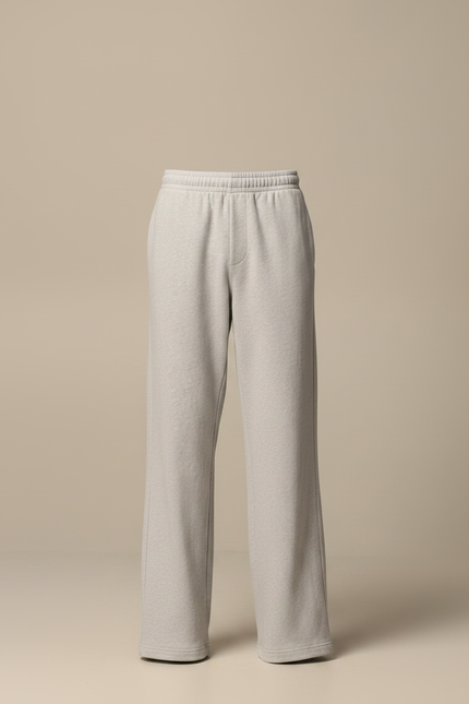Pantalon Parachute Gris Ample Coton Homme Décontracté - Molleton - vue 3