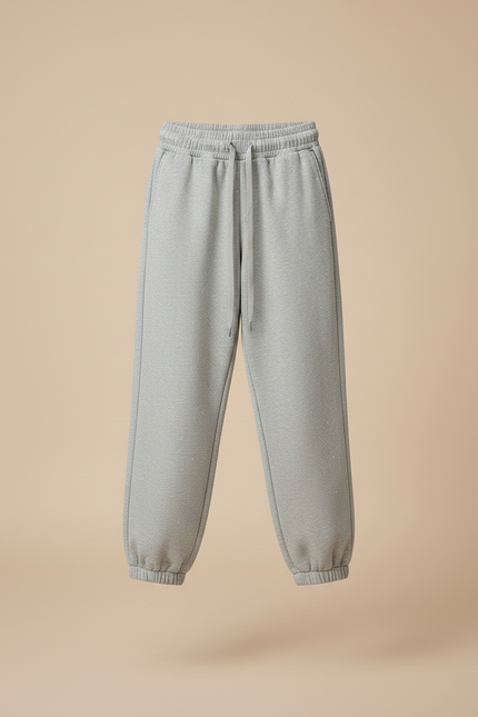 Pantalon Parachute Gris Ample Décontracté Scintillant Fille - Molleton - vue 3