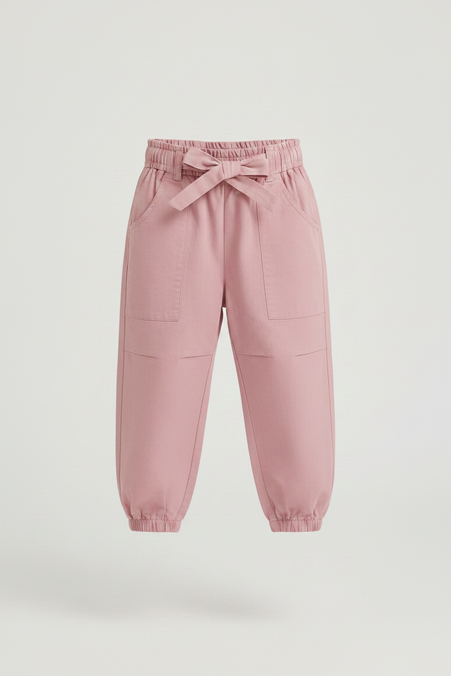 Pantalon Parachute Rose Coton Ample Confortable Enfant - vue 3
