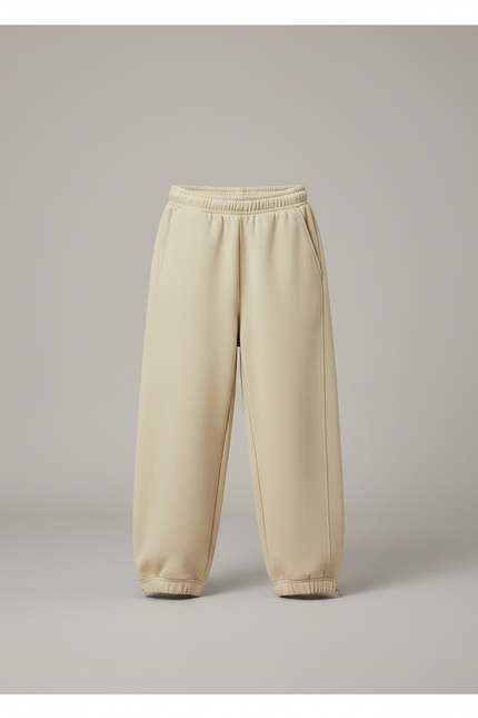 Pantalon Parachute Beige Ample Sportif Garçon Confortable - Molleton - vue 3