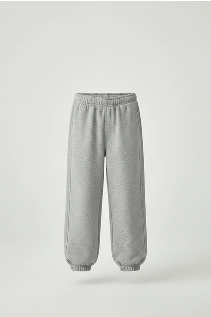 Pantalon Parachute Gris Ample Garçon Molleton Confortable - vue 3