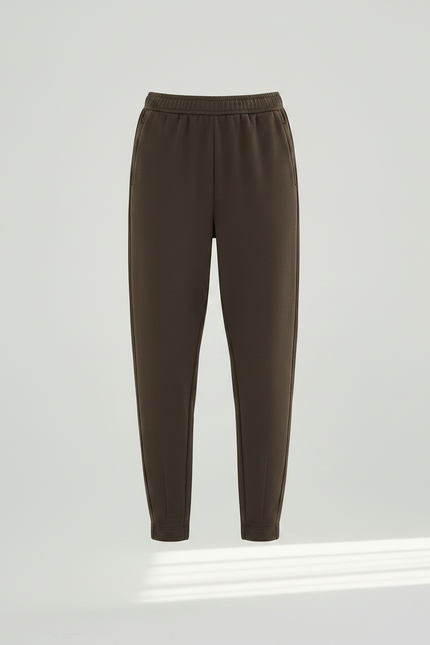 Pantalon Parachute Marron Chaud Confortable Décontracté Femme - Molleton - vue 3