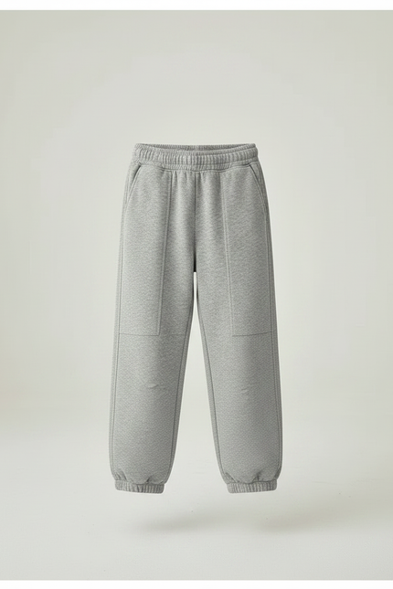 Pantalon Parachute Gris Ample Molleton Garçon Sport - vue 3