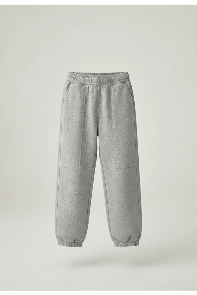 Pantalon Parachute Gris Ample Molleton Garçon Sport - vue 3