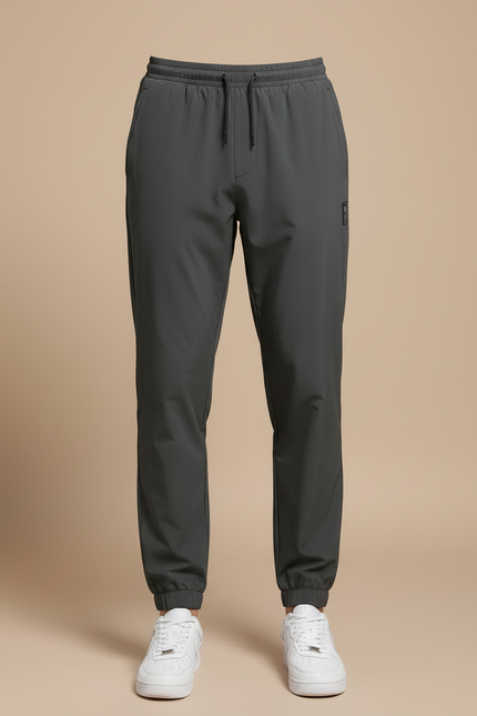 Pantalon Parachute Gris Jogging Sport Décontracté Homme - Polyester - vue 3