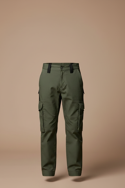 Pantalon Parachute Kaki Cargo Enfant Décontracté - Toile - vue 3