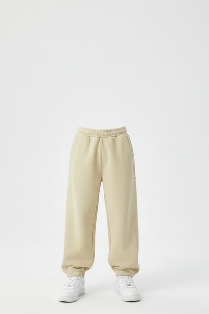 Pantalon Parachute Beige Ample Sport Décontracté Enfant - Molleton - vue 3