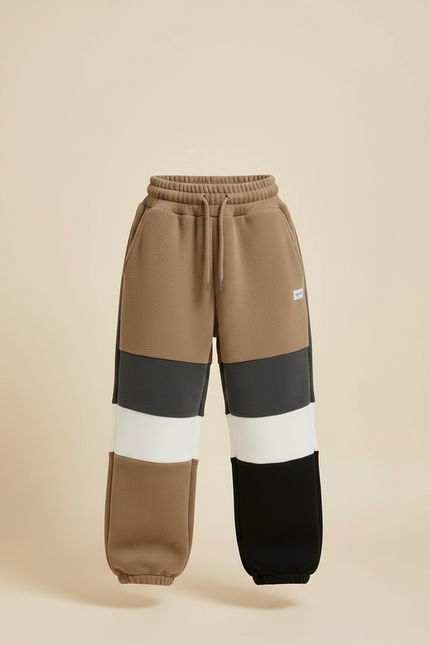 Pantalon Parachute Molleton Bicolore Ample Enfant Confortable - Multicolore - vue 3