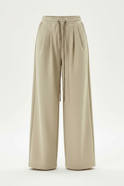 Pantalon Parachute Beige Ample Cordon Décontracté Enfant - Polyester - vue 3
