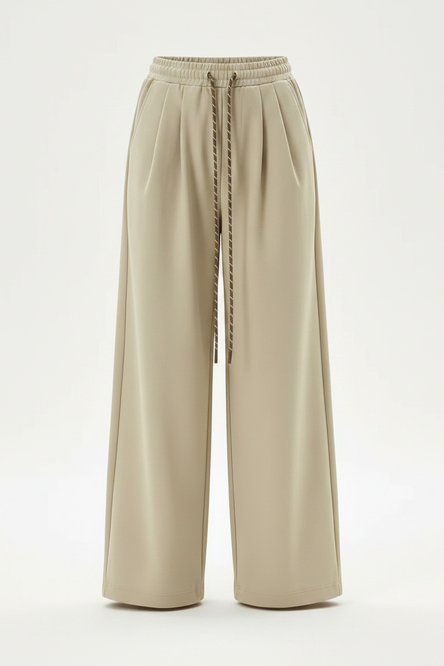 Pantalon Parachute Beige Ample Cordon Décontracté Enfant - Polyester - vue 3