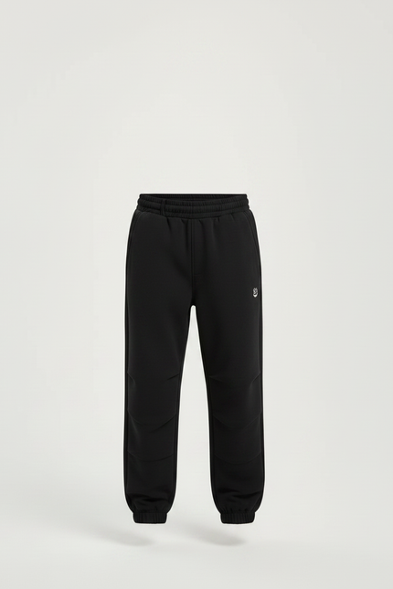 Pantalon Parachute Noir Ample Sport Enfant - Molleton - vue 3