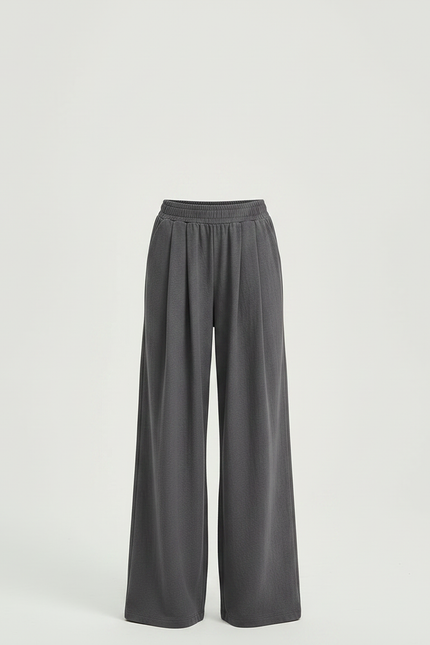 Pantalon Parachute Gris Ample Confortable Fille Décontracté - Molleton - vue 3